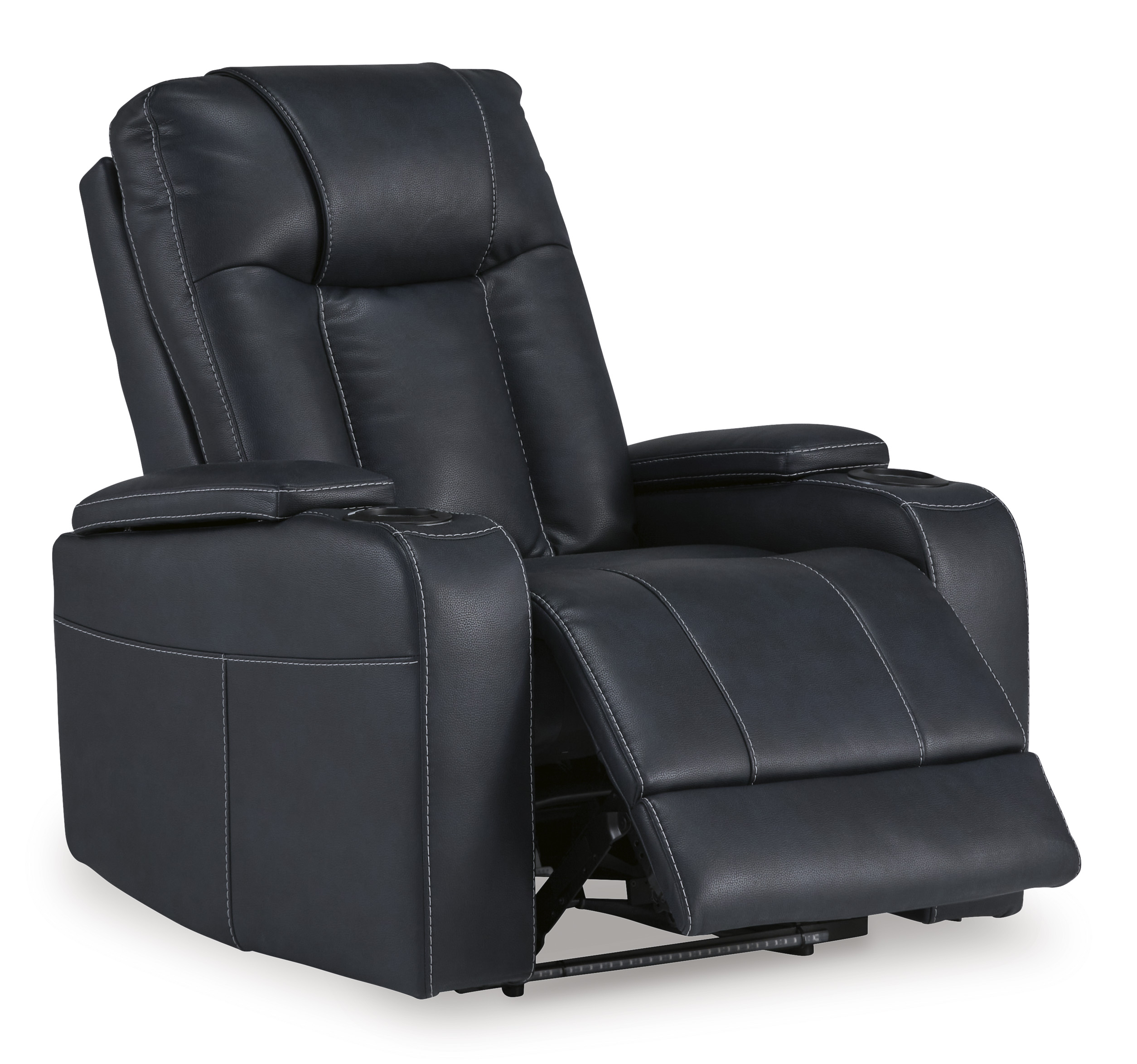 Feazada home theater recliner at an angle reclined